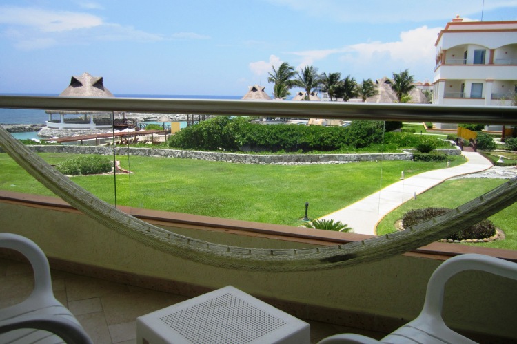 View from balcony at Aventura Spa Palace