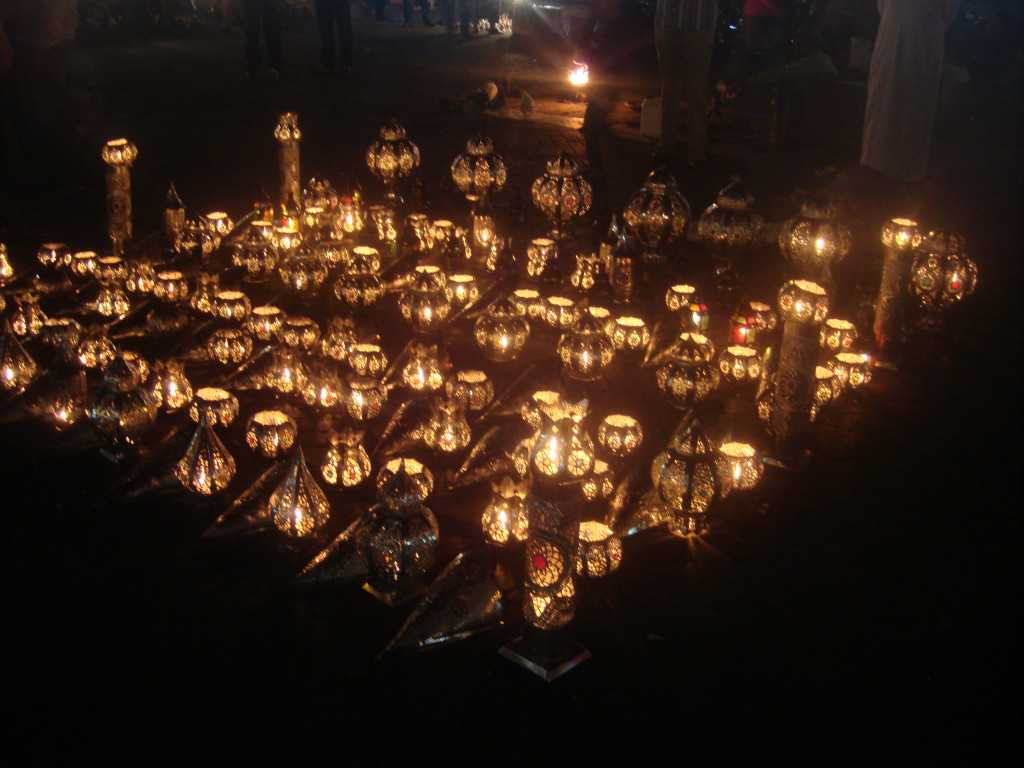 Lanterns for sale in Jemaa el Fna square