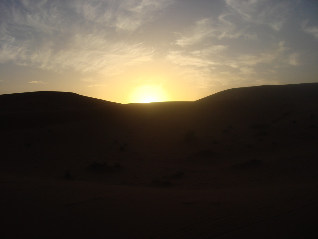 Sunrise over the Sahara
